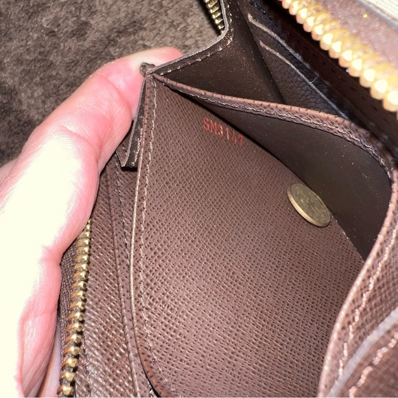 LOUIS VUITTON DAMIER EBENE ZIPPY COIN PURSE WALLET - Picture 11 of 16